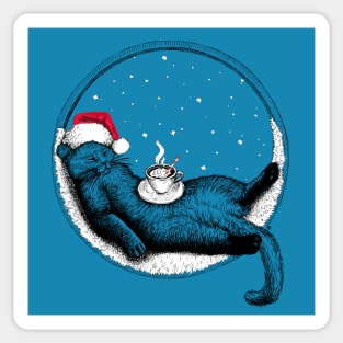 Christmas Cat Sticker